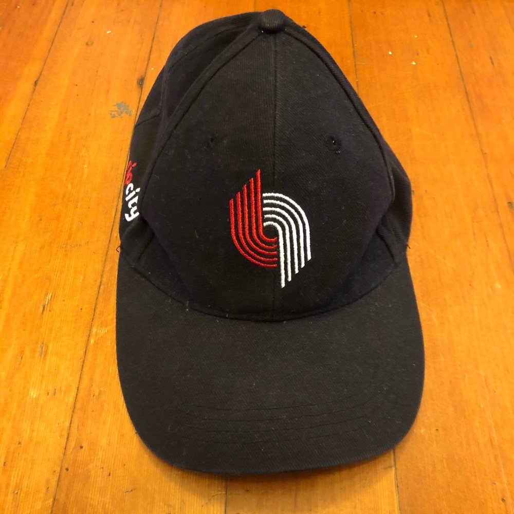 Portland Trail Blazers Snapback Hat Black Logo